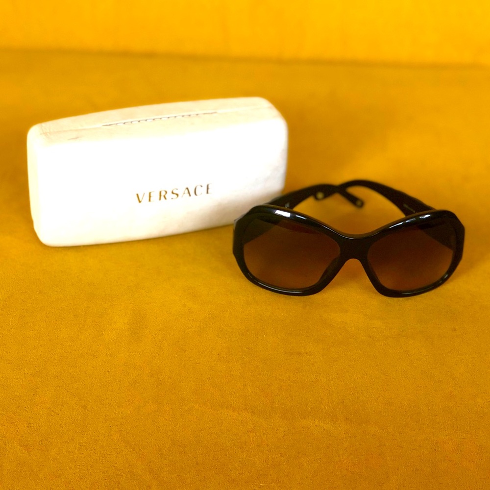 Versace Brown Oversized Sunglasses for Sale
